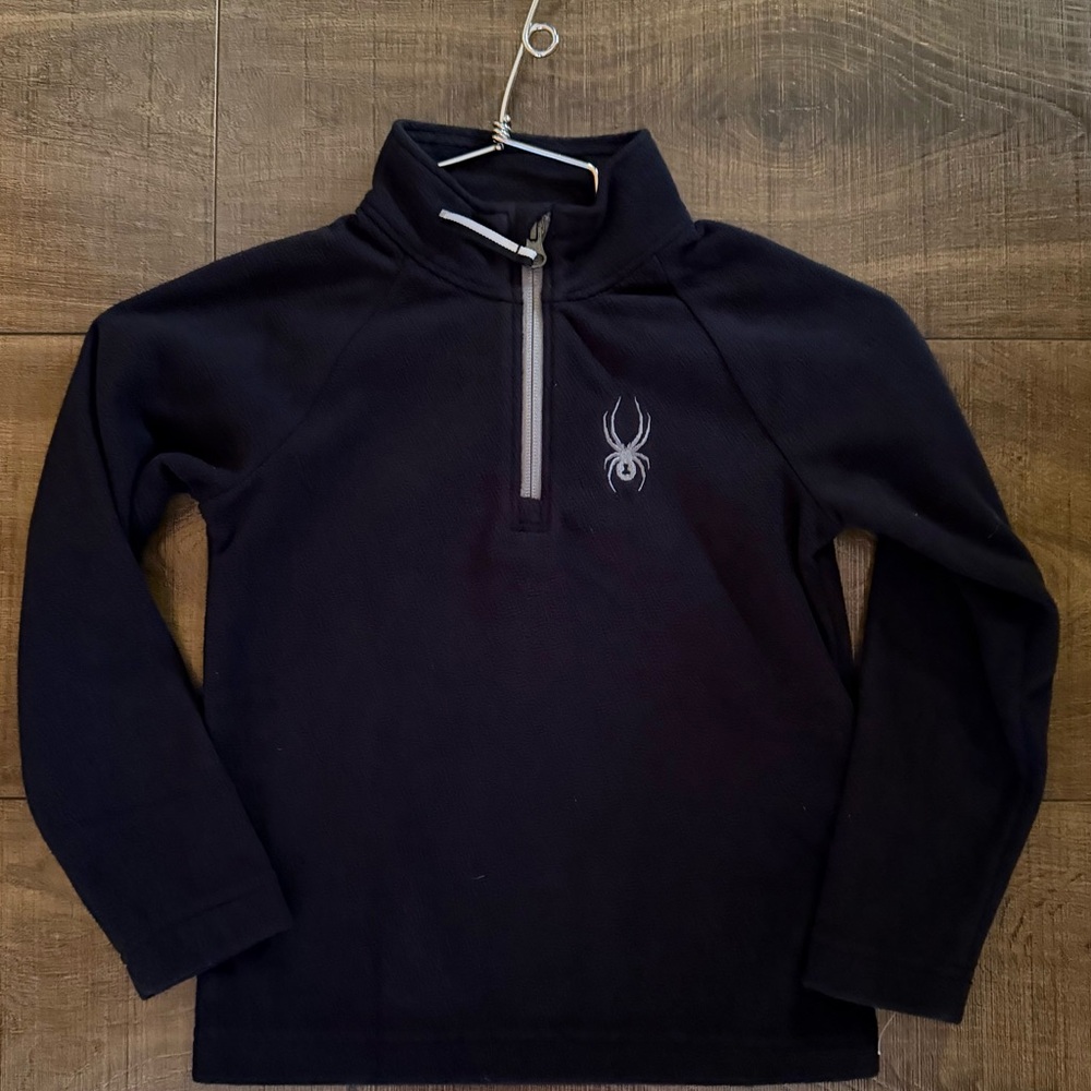New Spyder Black Quarter-Zip Pullover with tags